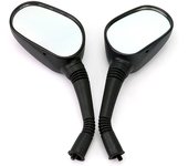 For YAMAHA ZY125 ZY Cygnus X 125 Motorcycle Rearview Mirrors 8MM Screw Black Plastic Rotatable HD Rear View Side Mirrors