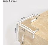Protector de Esquina de silicona para bebé, Protector de Esquina de estritorio, protección de Bordes de seguridad para niños, 4 piezas