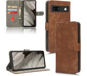 Flip Cover for Google Pixel 7A Leather Phone Case Full-Body Protection [RFID Blocking] Wallet Cover With Hand Strap