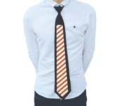 Rainbow LED Light Tie Narrow Neon Flashing Glow Rave Party Necktie Adjustable Cyberpunk Hip-hop Luminous Cravat