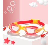 fog Anti with earplugs, transparent elastic goggles, water sports swimming goggles