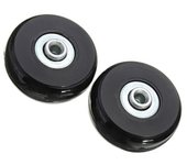 4pcs Luggage Replacement Rubber Wheels with Metal Axles Replacement Parts for Suitcase Trolley Skate