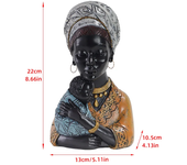 African Black Mother and Child Resin Statue Decoration Home Model Figure Sculpture Crafts Mother's Day Gift
