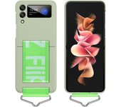 Wristband For Samsung Galaxy Z Flip 3 5G Case Camera Protection Holder Wrist Strap Plastic PC Back Cover