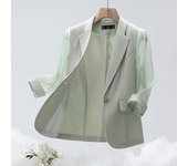 Women's Business Jacket Single Buttoon Office Work Suit Coat