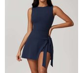 Women's backless Bailey suit, gym long sleeved Siamese sportswear, skirt, jumpsuit, yoga suit