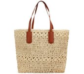 2025 Straw Woven Bag Women's New Fashion Bohemian Handmade Woven Bag Beach Bag Single Shoulder Bag Tote Bag