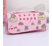 PU Capybara Pen Bag Multi-layer Organizer Kapibara Pencil Case Dirt Resistant Portable Large Capacity Pencil Bag