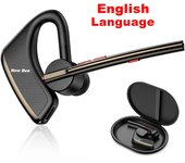 New Bee M50 Bluetooth Headset Wireless Earpiece Earphones 24 Hrs Talk Time V5.2 Headphones with Dual Mic CVC8.0 Handsfree