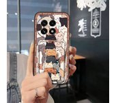 Card slot Anti-knock Phone Case For 1+ACE5/OnePlus ACE5 Pro/1+13R Anti-dust Silicone Graffiti Waterproof protective TPU