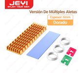 JEYI M.2 SSD Heatsink Aluminum Cooler Multi-version NVMe Radiator with Thermal Pad, Dust Paper for PS5/PC/Laptop M2 2280 SSD