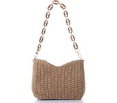 Shoulder Bag for Women Summer Straw Woven Beach Bag Small Straw Clutch Handbag Phone Wallet Purse