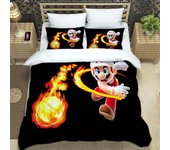 Japanese Games Super Mario Pattern Quilt Cover With Pillowcases Microfiber 3D Digital Printed Bedding Set Twin Full Queen King