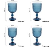 Of 4 Wine Glasses Set Anniversary, Red Or  Drinking Glassware For Beer,Juice,tail,Whiskey,Water Christmas Gift