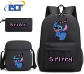 Lilo & Stitch Printed Student Schoolbag Set Children's Backpack Shoulder Bag Pencil Case 3-piece Set