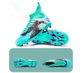 Zapatos de Fútbol de Alta parte Superior de la Juventud AG Spikes Estudiante Zapatillas de Deporte al Aire Libre