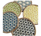 Posavasos de ratán de otoño estera de olla de bambú estera de plato estera de cuenco estera de aislamiento térmico mantel individual estera de tetera decoración de la pared