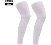 1Pair Full Length Leg Compression Sleeves Sports Knee Sleeves UV Protect Long Leg Sleeves Men Women Basketball Football Running