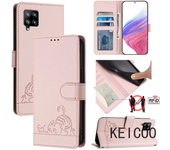 Para Samsung Galaxy A30s M40s A42 M42 A50 A51 A52 A52s A53 A54 4G 5G Carcasa De Enchufe De Tarjeta De Solapa De Color Sólido