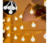 Crystal Ball Lights Globe String Warm White Fairy Hanging light for Wedding Party Anniversary Valentine's Day Decor