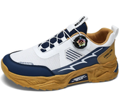 Zapatos deportivos informales transpirables coreanos para hombre, nuevos cordones giratorios de suela blanda para las cuatro estaciones, zapatillas para correr al aire libre, zapatillas para estudiantes