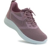 Zapatillas de moda para mujer Flyweave Mesh transpirable Suela suave y cómoda Zapatos casuales al aire libre