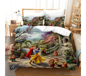 Cute  & Minnie Mouse Love Child Duvet Cover Set HD Comforter Cover Bedclothes for Kids Bedding Sets Bedroom Decor