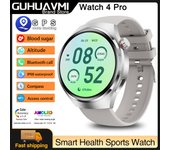 GPS Rastreador Reloj inteligente Para Hombre Para Watch 4 Pro 1,53 inch AMOLED HD Pantalla,llamada bluetooth,NFC, impermeable, azúcar en sangre, frecuencia cardíaca, Fitness Smartwatch