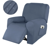 Funda de sofá reclinable impermeable, fundas de sofá de seda de leche antideslizantes para sala de estar, funda de sofá individual, fundas de sillón para el hogar