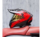 Casco moto integral hombre juvenil aire libre trail rally Equipo Protector