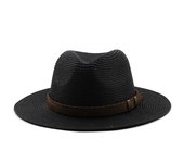 Sombreros de Panamá simples para padres e hijos, sombrero de playa para mujer, sombrero de paja de ala ancha para hombre, gorra de Sol de verano, Fedora, 54cm, 56-58cm, 59-61cm