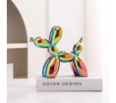11cm Mini Ceramic Balloon Dog Abstract Ornament Creative Sculpture Study Room Statue Home Office Accessories Festival Decoration