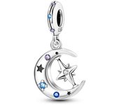 Fit Original  Bracelet Silver Plated Sunflowers Tulip Charms Pendants Beads For Women Jewelry Making Gift