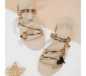 New Women's Fashion Open- Non-Slip for Outdoor Wear Mini Heart-Shaped Flat Sandals Slides