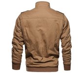 Men's Cotton Lightweight Stand Collar Military Jackets Windbreaker X