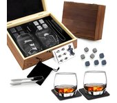 día del padre,Juego de vino de piedra de vino helado Caja de regalo de copa de vino de copa de whisky