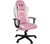 Ergonómica Reclinable con Cojín Lumbar y Cervical | Respaldo Alto Acolchado | Altura ajustable | Ruedas Giratorias 360° y Reposabrazos | Ideal Ordenador, Oficina, Videojuego o Escritorio