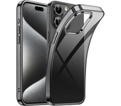 Original Transparent Black Silicone Soft Case For iPhone 15 Pro Max Carcasa Ultra Thin Case for iPhone 14 13 12 Mini 11 Pro Max