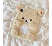 Fluffy Fuzzy Plush Fur Case Tablet For Apple ipad 10.9 Air6 Pro11 2024 Cute Bear 10.2 10.5 12.9 inch Air 4 5 Mini 6 7th 8th 9th