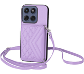 Phone Case For iPhone 16E 16 15 Plus 14 13 12 11 Pro Max XR X 10 XS 7 8 Plus Detachable Crossbody Strap Back Wallet Cover Card Holder RFID Blocking