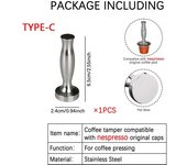 Pressing Powder Hammer Stainless Steel Coffee Tamper Tool Compative With Nespresso//vertuo/illy/k-cup Pods