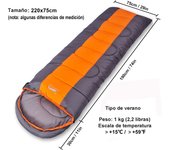 Desert&Fox Camping Sleeping Bag Lightweight 4 Season Warm & Cold Envelope Backpacking Sleeping Bag for Outdoor Traveling Hiking