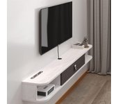 Estantería de TV flotante de madera, estante de TV de pared, mueble de TV, colgante, madera, estantería, pared, mueble de TV, soporte para TV, pared, muebles, TV, mueble de TV, armario con puertas