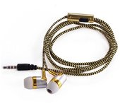 Smart Phone Bass Stereo Braided Cord Weave Cable Wired Control 3.5mm Jack Earphone Wired Eraphone In-ear Headset Earbuds