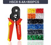 Ferrule Electrical Terminal Crimping Wire Tools Pliers Crimper HSC8 6-6A 6-4A Push Connectors Household Kit With Box Clamp Sets