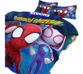 Bh426 Spiderman Spidey And His Amazing Friends Bedding Sets for Kids Men Women Full Size Comforter Set 3pcs Comforter Sets 1 Comforter Cover And 2 Pil