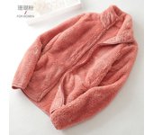 Women's coat Coral fleece plush jacket