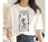 Good Omens t-shirts women funny Japanese top girl streetwear harajuku graphic clothing