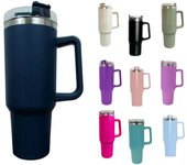 Vaso Térmico 40oz Acero Inoxidable Popote Colores Varios