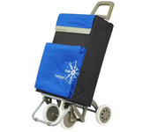 MULTI Carro Carrito de Compra Plegable Ligero Bolsa Termo 90x30x39cm con 4 Ruedas Resistentes